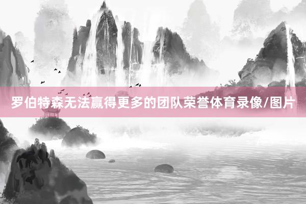 罗伯特森无法赢得更多的团队荣誉体育录像/图片